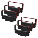 EPSON ERC-30BR Ribbons 6-PACK Black / Red