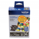 ~Brand New Original BROTHER LC75BKS High Yield INK / INKJET Cartridge Black 2-PACK