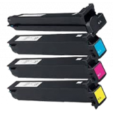 KONICA / MINOLTA TN214 Laser Toner Cartridge Set Black Cyan Yellow Magenta