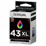 ~Brand New Original LEXMARK 18Y0143 #43XL INK / INKJET Cartridge Tri-Color High Yield