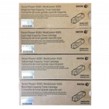 ~Brand New Original XEROX Phaser 6500 Laser Toner Cartridge Set Black Cyan Magenta Yellow Standard Yield