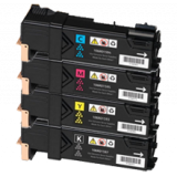 XEROX Phaser 6500 High Yield Laser Toner Cartridge Set Black Cyan Magenta Yellow