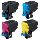 KONICA MINOLTA C3350 / C3850 (TNP-48) Laser Toner Cartridge Set Black Cyan Magenta Yellow