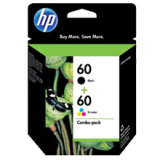 ~Brand New Original HP CC640WN / CC643WN #60 INK / INKJET Cartridge Combo Pack Black Tri-Color