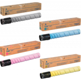 ~Brand New Original KONICA / MINOLTA TN321 Laser Toner Cartridge Set Black Cyan Magenta Yellow