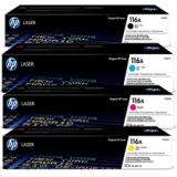 ~Brand New Original HP HP 116A Set Set Laser Toner Cartridge Black Cyan Magenta Yellow