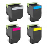 Lexmark CX510 Laser Toner Cartridge Set Extra High Yield Black Yellow Cyan Magenta