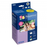 ~Brand New Original EPSON T5846 INK / INKJET Cartridge Plus PHOTO PAPER Set Black Cyan Yellow Magenta