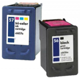 HP C6656A / C6657A (56 / 57) INK / INKJET Cartridge Combo Pack Black Tri-Color