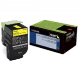 ~Brand New Original LEXMARK 70C1HY0 High Yield Laser Toner Cartridge Yellow
