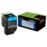 ~Brand New Original Lexmark 80C1SC0 Laser Toner Cartridge Cyan