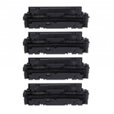 Canon 055H  High Yield Laser Toner Cartridge Set Black Cyan Magenta Yellow No Chip