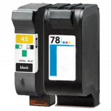 HP 51645A / C6578A (45A / 78A) INK / INKJET Cartridge Combo Pack Black Tri-Color