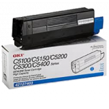 ~Brand New Original  OKIDATA 42127403 Laser Toner Cartridge Cyan High Yield