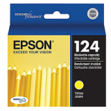 ~Brand New Original EPSON T124420 T124 INK / INKJET Cartridge Yellow