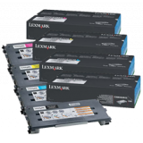 ~Brand New Original LEXMARK X502 Laser Toner Catridge Set Black Cyan Yellow Magenta High Yield