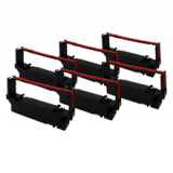 Star RC700BR (13mm width) Ribbons 6-PACK Black/Red