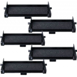Casio IR-74 INK ROLLER Ribbons 5-PACK Black