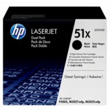 ~Brand New Original HP Q7551XD HP51XD High Yield Laser Toner Cartridge Dual Pack
