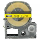EPSON SC6YW (LC-2YBW) Label Tape Maker Black on Yellow