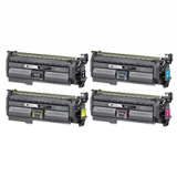 HP 654X High Yield Laser Toner Cartridge Set Black Cyan Magenta Yellow