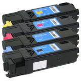DELL 2130cn Laser Toner Cartridge Set Black Cyan Yellow Magenta High Yield