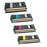 LEXMARK C736 Laser Toner Cartridge Set Black Cyan Magenta Yellow