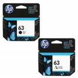 ~Brand New Original HP F6U61AN / F6U62AN (HP 63) INK / INKJET Cartridge Combo Pack Black Tri-Color