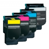 LEXMARK / IBM C540 High Yield Laser Toner Cartridge Set Black Cyan Magenta Yellow
