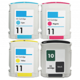 HP 11 INK / INKJET Cartridge Set Black Cyan Yellow Magenta