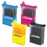 BROTHER LC04 INK / INKJET Cartridge Set Black Cyan Yellow Magenta