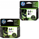 ~Brand New Original HP X4D92AN (64XL) INK / INKJET Cartridge Combo Black Tri-Color