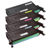 DELL 2145CN High Yield Laser Toner Cartridge Set Black Cyan Yellow Magenta
