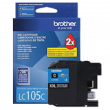~Brand New Original BROTHER LC105C (XXL) INK / INKJET Cartridge Super High Yield Cyan