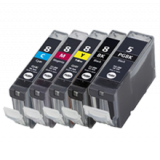 CANON CLI8 SET + PGI-5BK INK / INKJET Cartridge Set (Total - 5 Cartridges)