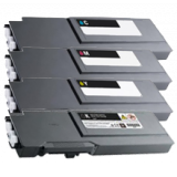 DELL C3760 / C3765 Extra High Yield Laser Toner Cartridge Set Black Cyan Magenta Yellow