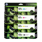 ~Brand New Original HP 970XL / 971XL  INK/INKJET Cartridge Set Black Cyan Magenta Yellow High Yield