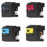 BROTHER LC10E Super High Yield INK / INKJET Set Black Cyan Magenta Yellow (XXL Series)