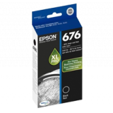 ~Brand New Original EPSON T676XL120 676XL High Yield INK / INKJET Cartridge Black