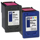 HP C8727A / C8728A (27 / 28) INK / INKJET Cartridge Combo Pack Black Tri-Color