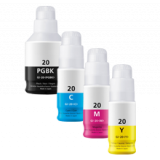 Canon GI-20 INK / INKJET Cartridge Set Black Cyan Magenta Yellow