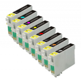 EPSON T159 Set INK / INKJET Cartridge High Yield Gloss Optimizer Ultra Chrome High Gloss Black Cyan Magenta Yellow Red Matte Black Orange