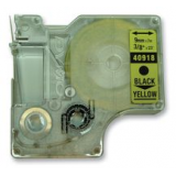 DYMO 40918 Label Tape Black on Yellow