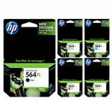 ~Brand New Original HP 564XL INK / INKJET Cartridge Set Black Photo Black Cyan Yellow Magenta
