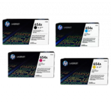 ~Brand New Original HP 654X High Yield Laser Toner Cartridge Set Black Cyan Magenta Yellow