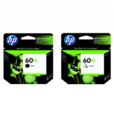 ~Brand New Original HP CC641WN / CC644WN HP 60XL Black Tri-Color High Yield Ink Cartridge Combo Pack