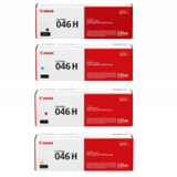 ~Brand New Original Canon 046H Laser Toner Cartridge Set High Yield Black Cyan Magenta Yellow
