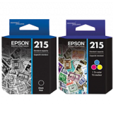 ~Brand New Original EPSON T215 (T215120 / T215530) INK / INKJET Cartridge Combo Pack Black Tri-Color