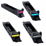 KONICA MINOLTA TN318 Laser Toner Cartridge Set Black Cyan Yellow Magenta