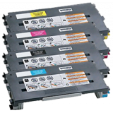 LEXMARK / IBM C500 Laser Toner Cartridge Set Black Cyan Yellow Magenta High Yield